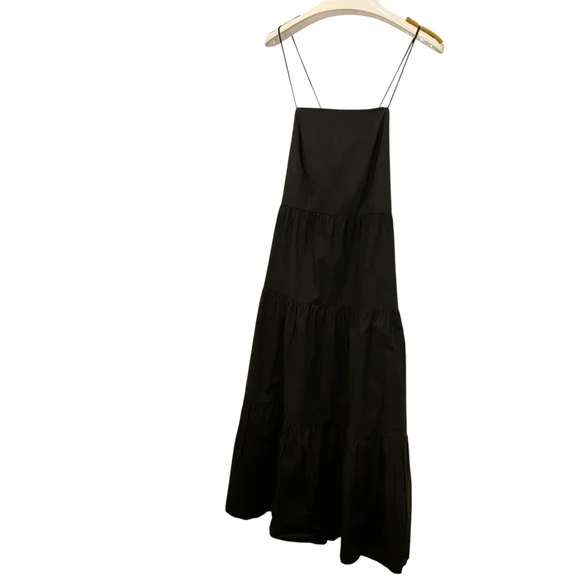 Rails black cotton tiered backless prairie dress S - Picture 1 of 5